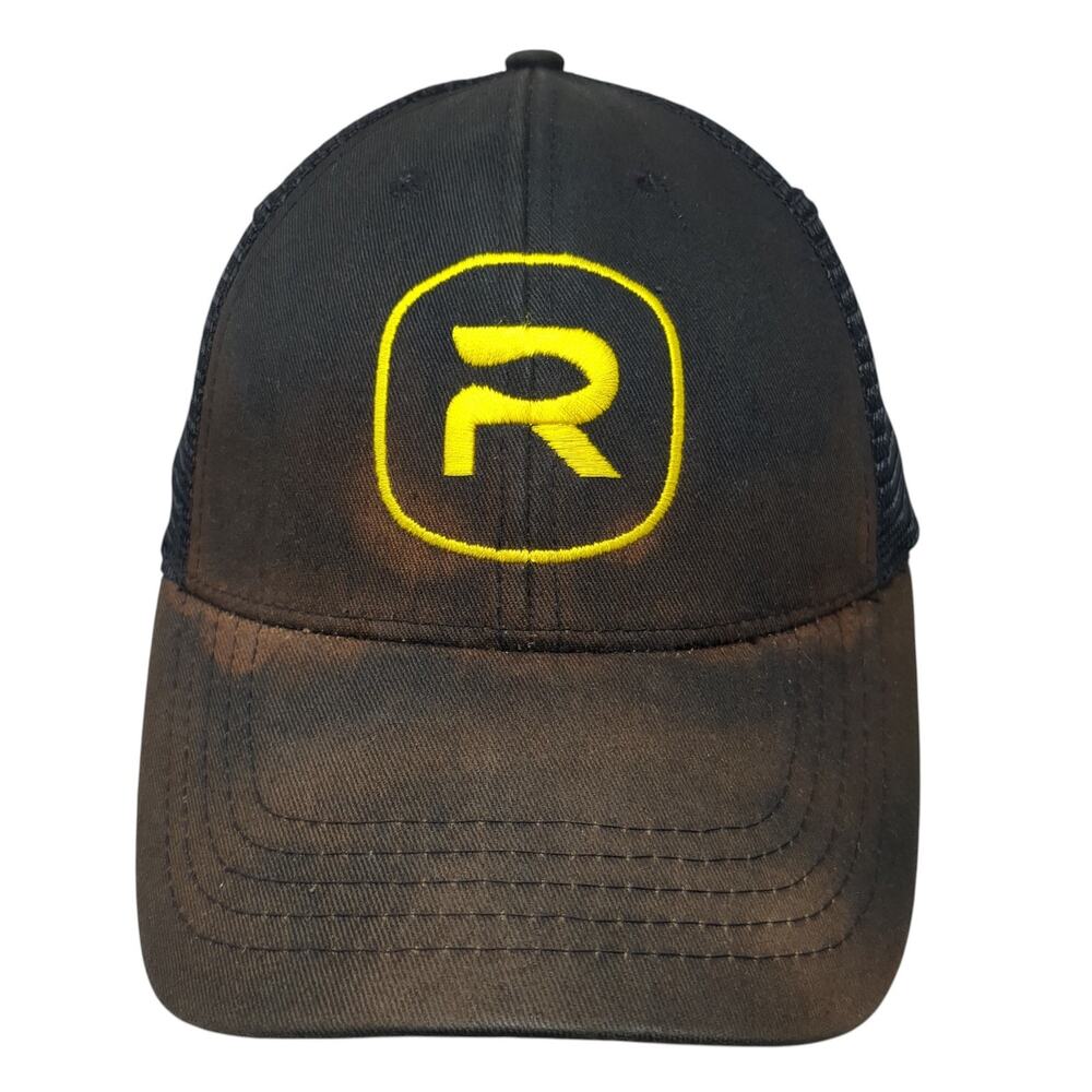 Rio Products Snapback Mesh Back Trucker Hat Black One Size Embroidered